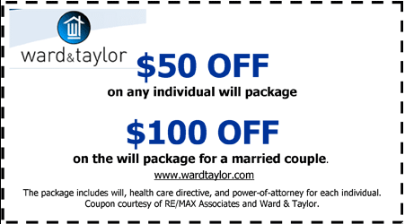 Ward&Taylor Coupon Will Package